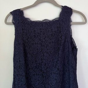 Adrianna Papell lace navy dress